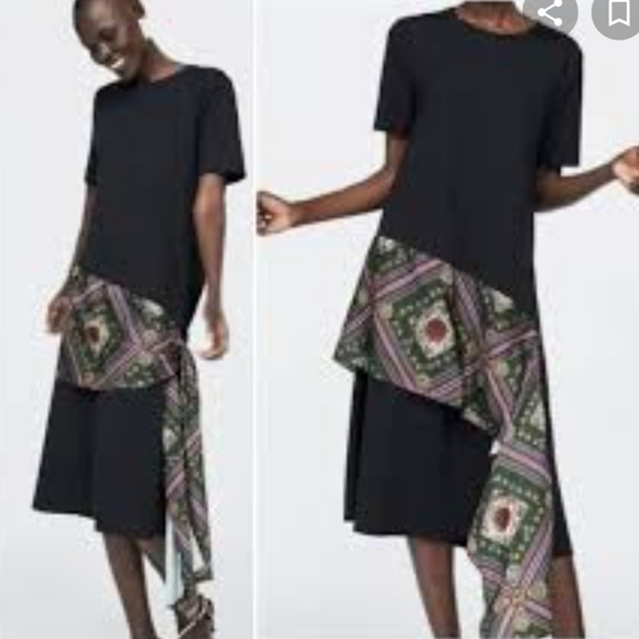 🦓Zara Ruffle Flounce Dress - Picture 2 of 9